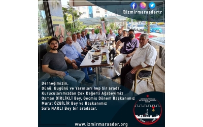 Derneğimizin Dünü, Bugünü ve Yarınları hep bir arada.