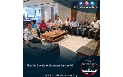 Yönetim kurulu toplantımız icra edildi.