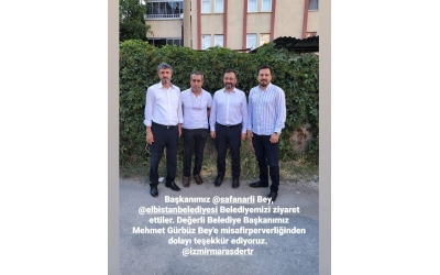 Başkanımız Safa Bey, Elbistan Belediyesi'ni ziyaretti!