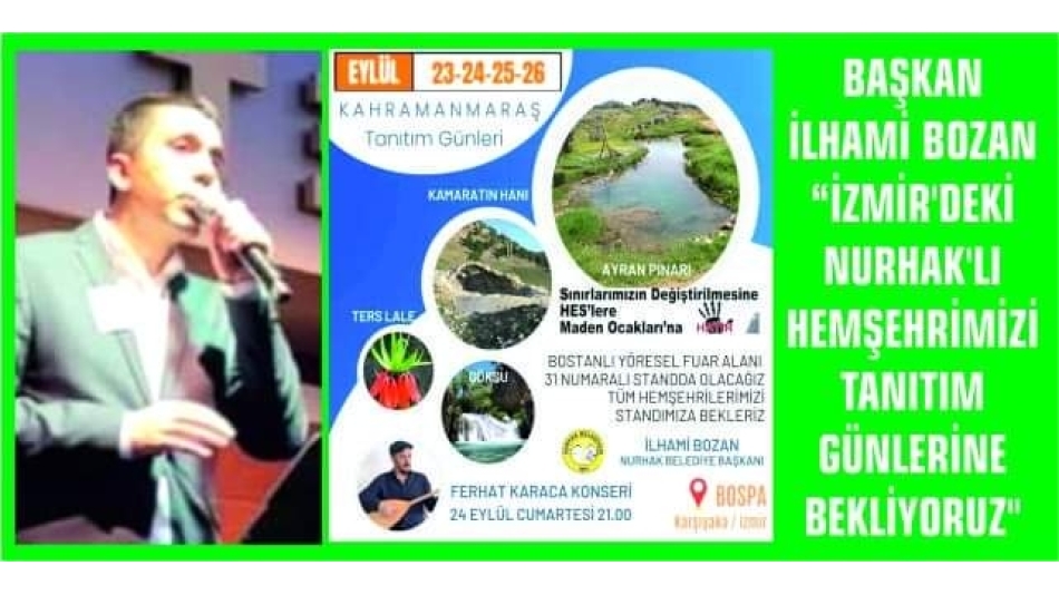 Başkan Bozan"İzmir Tanıtım Günlerindeyiz"