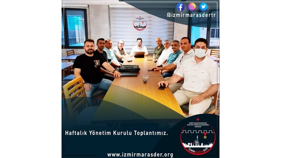 Haftalık Yönetim Kurulu Toplantımızı icra ettik.
