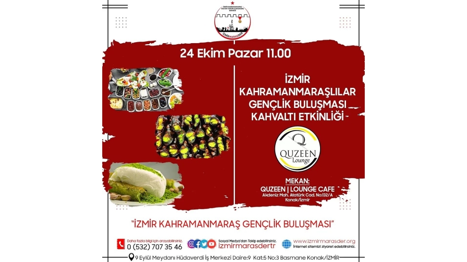 İzmir Kahramanmaraşlılar Gençlik Buluşması Kahvaltı Etkinliği