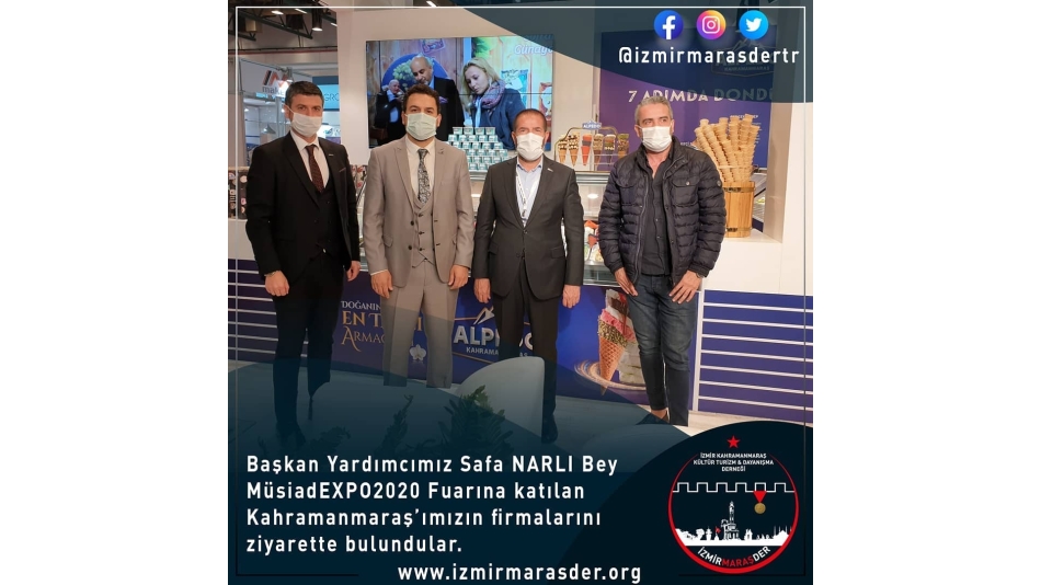 Başkan Yardımcımız Safa NARLI Bey MüsiadEXPO2020 Fuarına katılan Kahramanmaraş'ımızın firmalarını ziyarette bulundular.